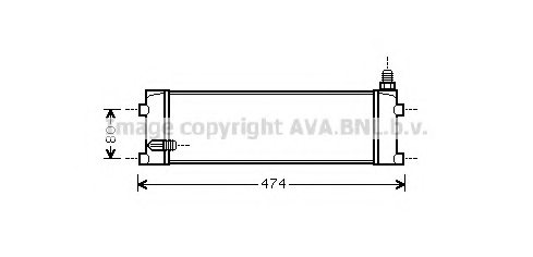 PRASCO RE3046 Oil Cooler, engine oil